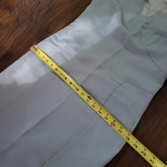 LiLiu Silk Light Blue Sheath Dress 2 XS - Picture 6 of 11